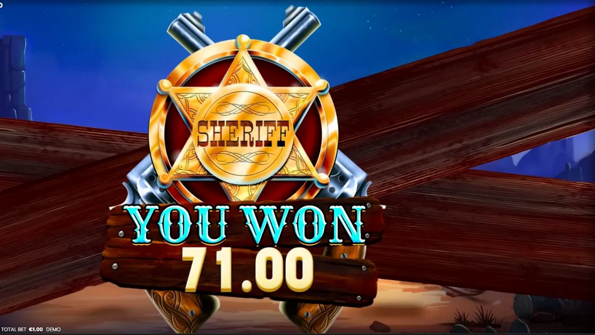 Tampilan visual slot Most Wanted: Hold & Win dengan tema Wild West